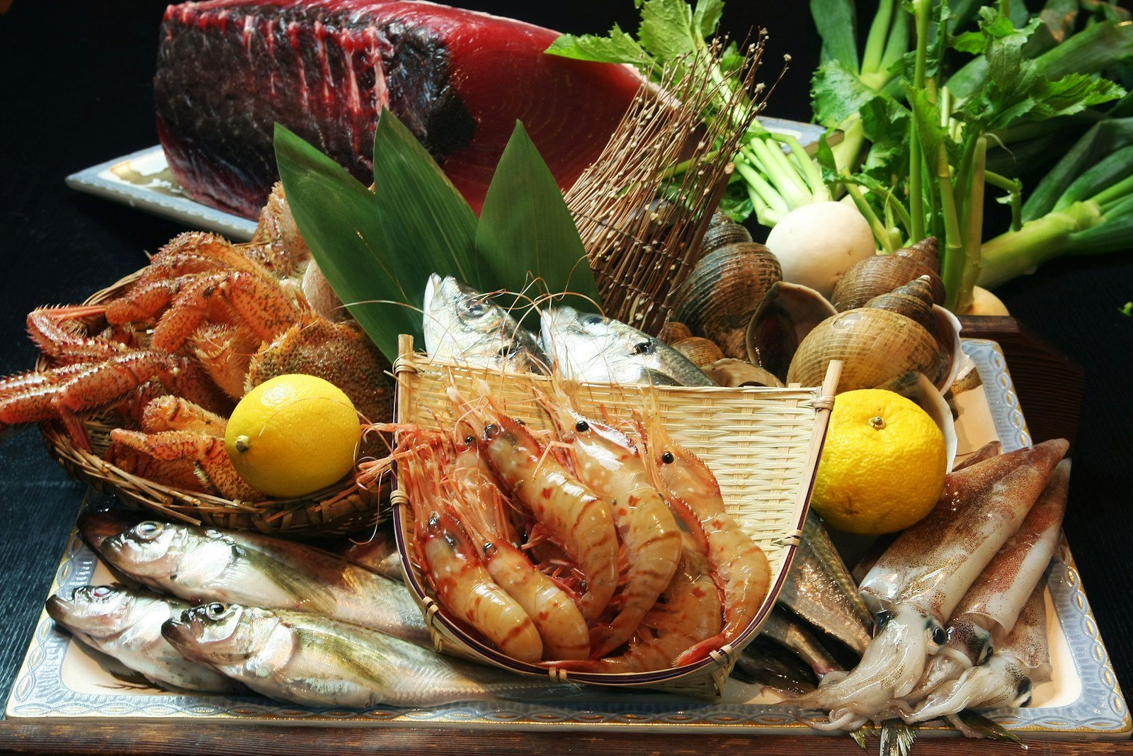 Seafood market seafood selection