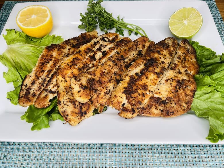 Grilled fresh fish seafood selection